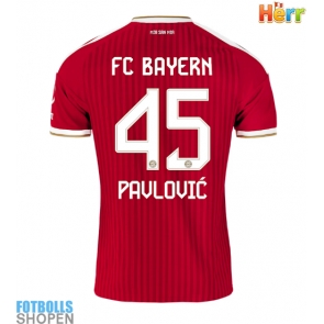 Billiga Bayern Munich Aleksandar Pavlovic #45 Hemmatröja 2026-27 Kortärmad